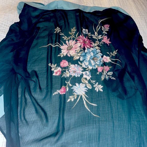 Blue/Green kimono - Picture 1 of 2